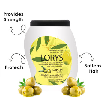 European Formula Lorys Keratin + Olive Oil + Omega 6 & 9 Hair Cream 1000 g European Formula