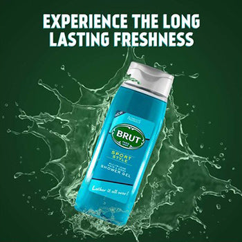 Brut Sport Style All - In- one Hair & Body Shower Gel 500ml Brut