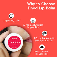 Merak Cherry Tinted Lip Balm - 4.5gm<img src="https://cdn.shopify.com/s/files/1/0620/0429/7960/files/kr-verified.png?v=1668237424"/> Merak