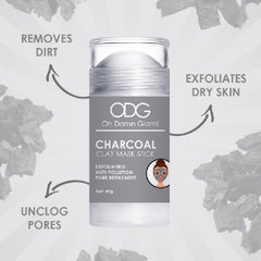 Oh Damn Glam Charcoal Clay Mask Stick 45g Oh Damn Glam!