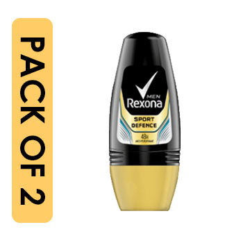 Rexona Men Sport Defence Anti-Perspirant Under Arm Roll On 50 ml (Pack Of 2) rexona