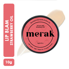 Merak Strawberry Lip Balm - 10gm<img src="https://cdn.shopify.com/s/files/1/0620/0429/7960/files/kr-verified.png?v=1668237424"/> Merak