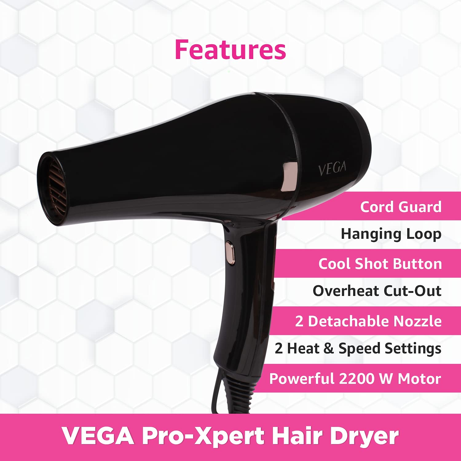 Vega Pro-Expert 2200W Hair Dryer VEGA