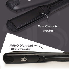 ABS PRO Diamond Black Ceramic Hair Straightener 007B Abs pro