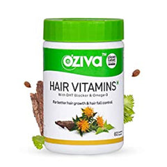 OZIVA HAIR VITAMINS With DHT Blocker & Omega-3 60 capsules OZIVA