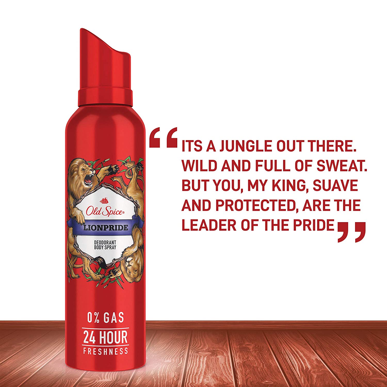 Old Spice Lionpride No Gas Deodorant Body Spray Perfume for Men, 140 ml OLD SPICE