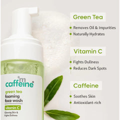 mCaffeine Green Tea Foaming Face Wash 110ml mCaffeine