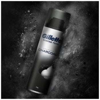 Gillette Charcoal Shaving Foam 196g Gillette