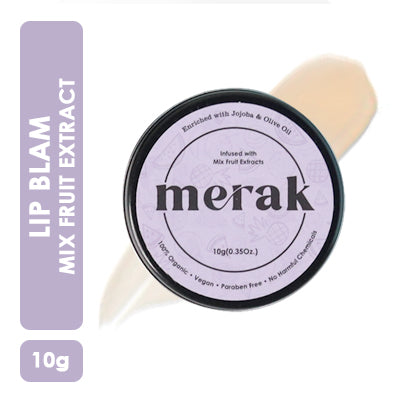 Merak Mix Fruit Lip Balm - 10gm<img src="https://cdn.shopify.com/s/files/1/0620/0429/7960/files/kr-verified.png?v=1668237424"/> Merak