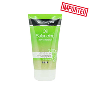 Neutrogena Oil Balancing Daily Exfoliator With Lime Face Wash For Oily Skin-150mL Neutrogena