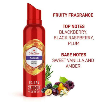 Old Spice Amber Deodorant for Men, 140 ml OLD SPICE