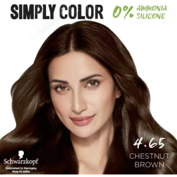 Schwarzkopf SIMPLY COLOR PERMANENT COLOR 4.65 CHESTNUT BROWN 142.5 ml Schwarzkopf