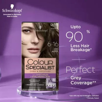 Schwarzkopf Colour SPECIALIST CARE & MOISTURE WITH OMEGAPLEX + HYALURONIC ACID 6-16 COOL DARK BLONDE 165 ml Schwarzkopf