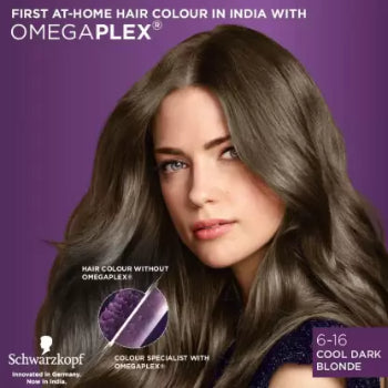 Schwarzkopf Colour SPECIALIST CARE & MOISTURE WITH OMEGAPLEX + HYALURONIC ACID 6-16 COOL DARK BLONDE 165 ml Schwarzkopf