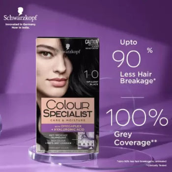 Schwarzkopf Colour SPECIALIST CARE & MOISTURE WITH OMEGAPLEX + HYALURONIC ACID 1-0 OPULENT BLACK 165 ml Schwarzkopf