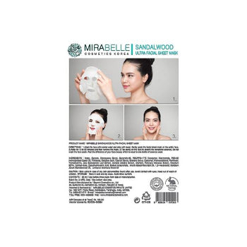 MIRABELLE Sandalwood Ultra Facial Sheet Mask 25ml MIRABELLE