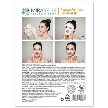 MIRABELLE Papaya Facial Sheet Mask 25ml MIRABELLE