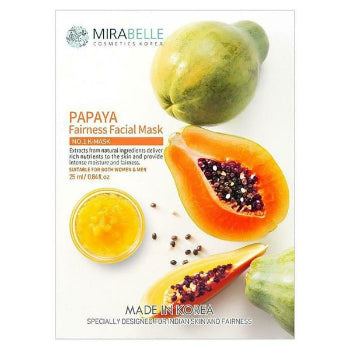 MIRABELLE Papaya Facial Sheet Mask 25ml MIRABELLE