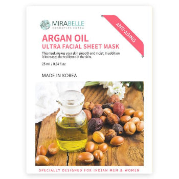 MIRABELLE Argan Oil Ultra Facial Sheet Mask 25ml MIRABELLE