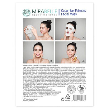 MIRABELLE Cucumber Facial Sheet Mask 25ml MIRABELLE