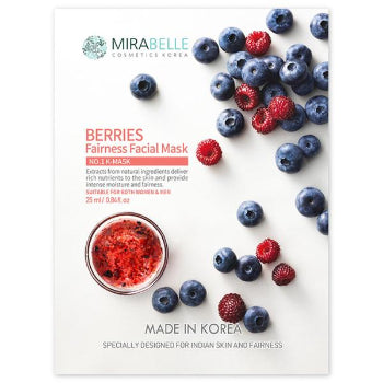 MIRABELLE Berries Facial Sheet Mask 25ml MIRABELLE