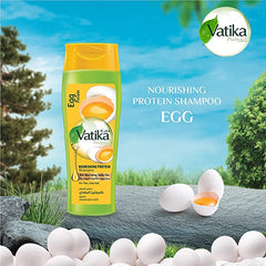 Vatika Naturals Egg Protein Nourishing Protein Shampoo For Thin & Limp Hair 400ml Beauty Bumble